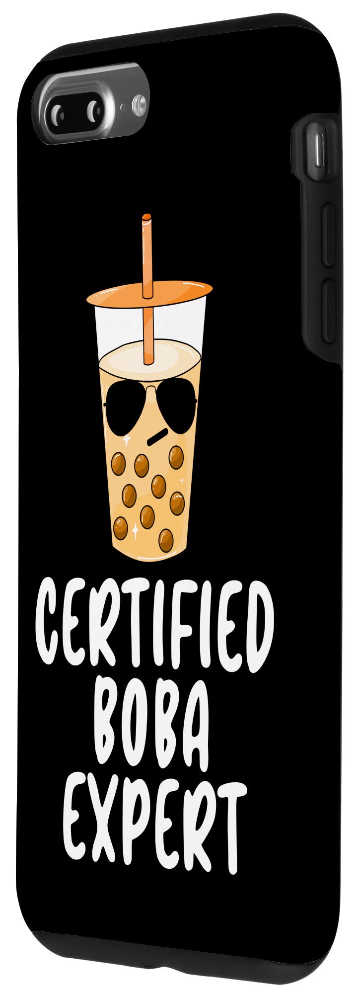 Cute Kawaii Bubble Milk Tea Phone Case for iPhone 7 Plus/8 Plus - Boba Tapioca Design Protective Cover for Girls, Women | Perfect for School, Work, Travel & Daily Use