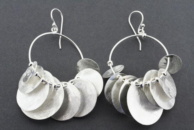 9 Disc Hoop Earrings for Women - Trendy Gold & Silver Dangle Earrings for Everyday Wear & Party Outfits