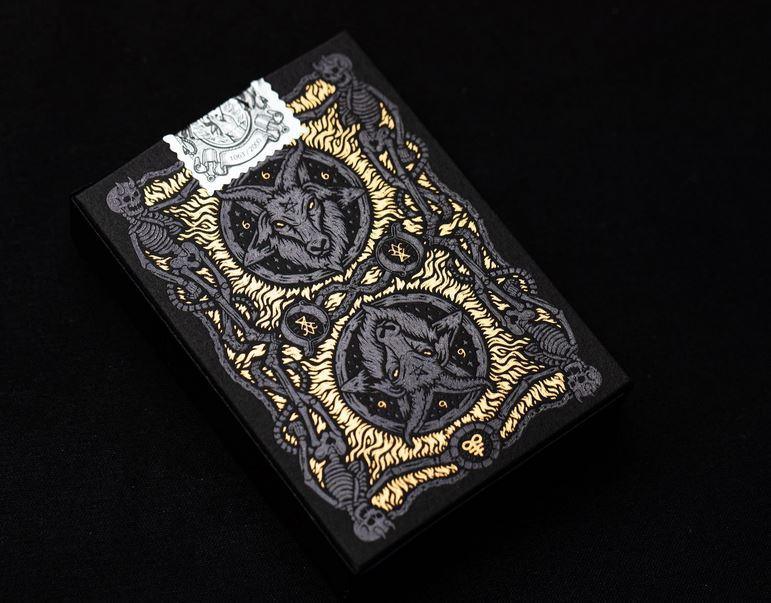 Premium 666 Dark Reserves Gold Foil Playing Cards - Luxury Poker Deck for Magic Tricks, Cardistry & Casino Night Games