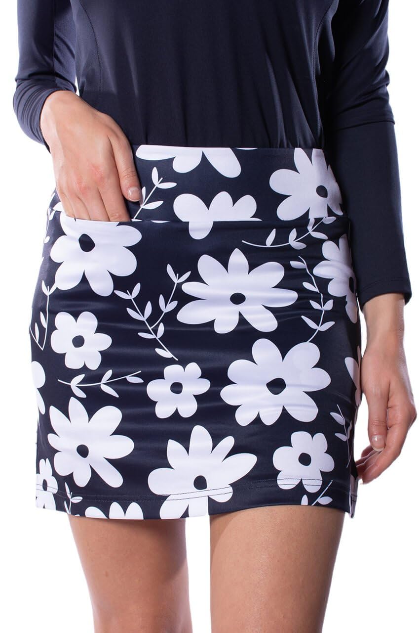 GOLFTINI Printed A-Line Skort 16.5