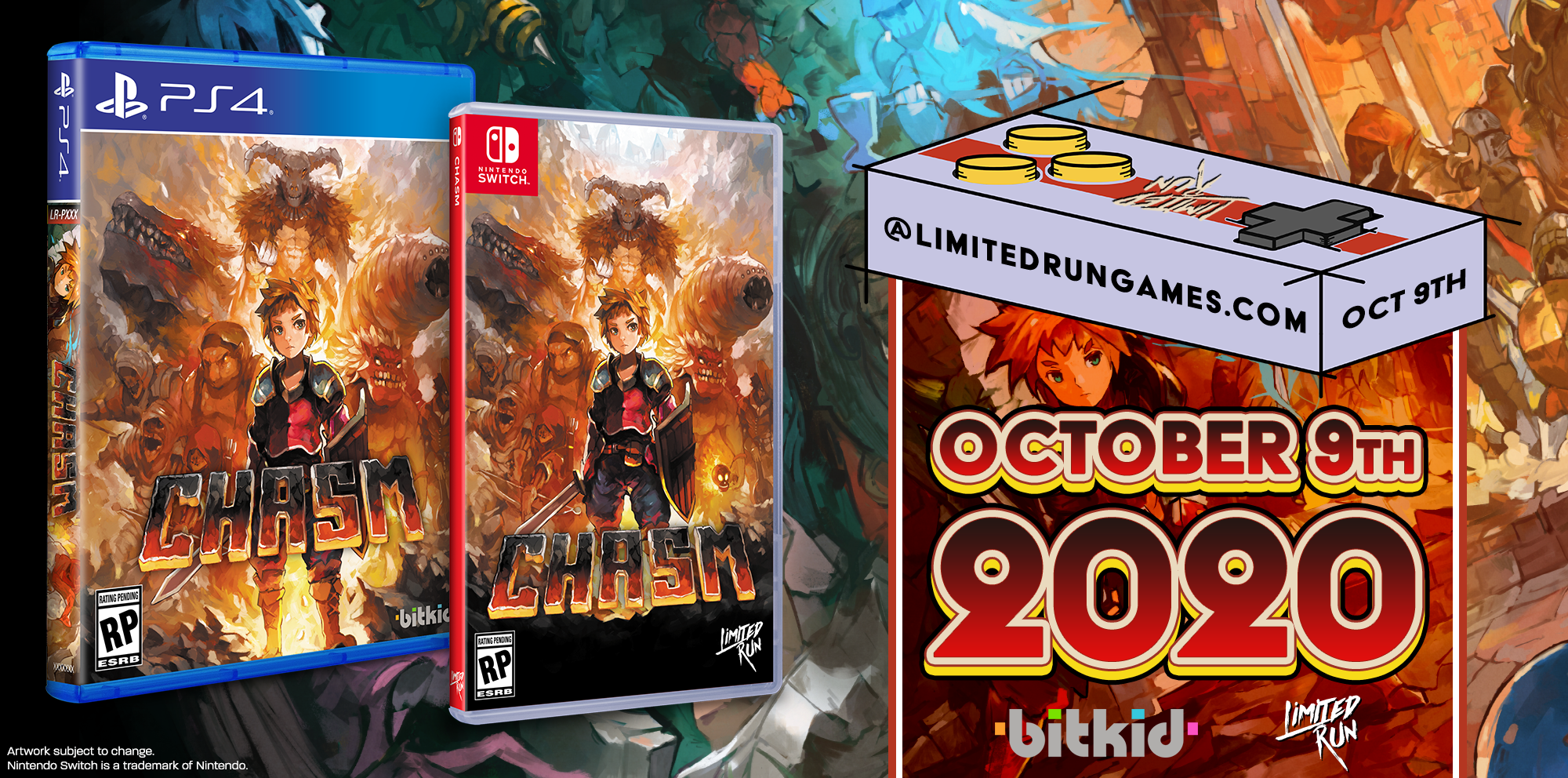 Chasm - Nintendo Switch Limited Run #85 - Collector's Edition Physical Game - Perfect for Retro Gaming Fans & Collectors