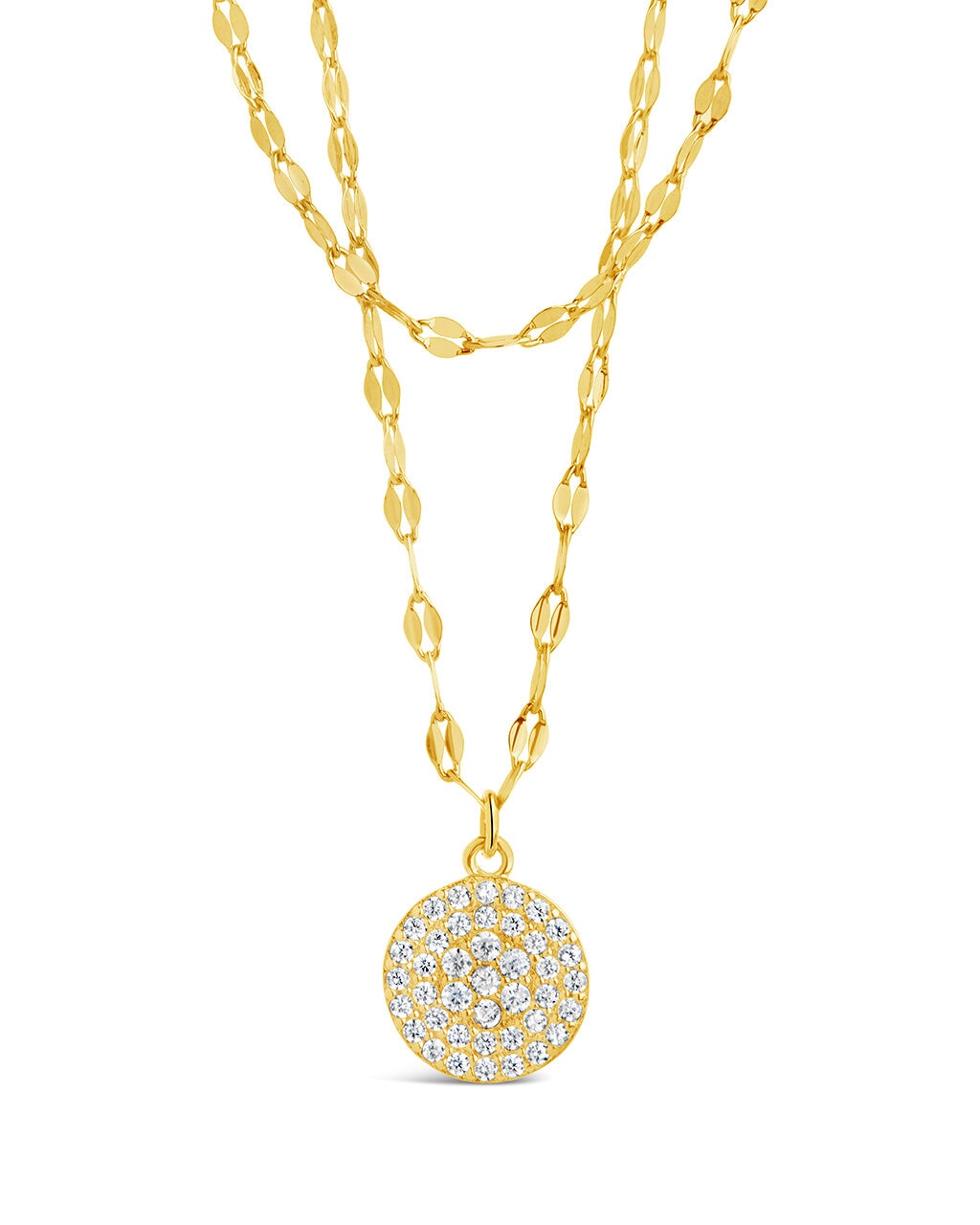 Elegant Eva CZ Pendant & Chain Layered Necklace for Women - Perfect for Casual Wear, Date Nights & Special Occasions
