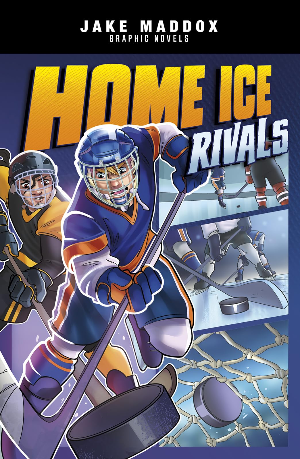 Home Ice Rivals - Jake Maddox Graphic Novel | Hockey Sports Comic Book for Kids & Teens | Perfect for Young Readers, Sports Fans & School Libraries