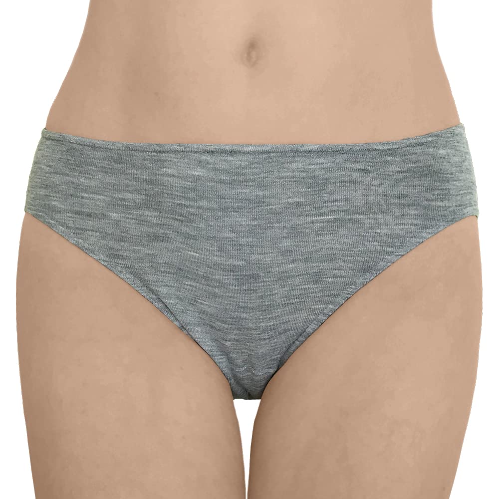Women's Thermal Underwear Briefs - Moisture Wicking Merino Wool & Silk Blend for Cold Weather - Perfect for Winter Hiking, Skiing & Outdoor Activities