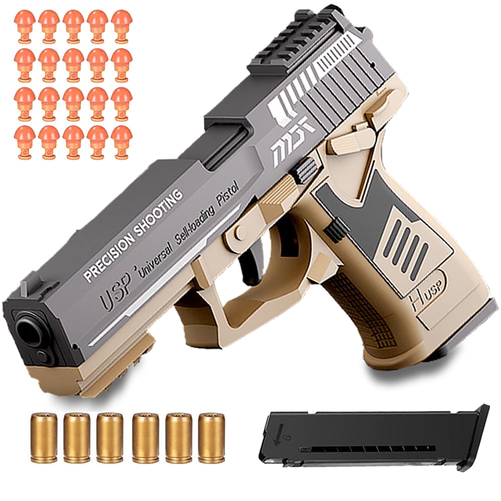 Soft Bullet Toy for Kids - Automatic Rebound Blaster for Shooting Games & Education | Perfect Gift for Boys Indoor/Outdoor Play