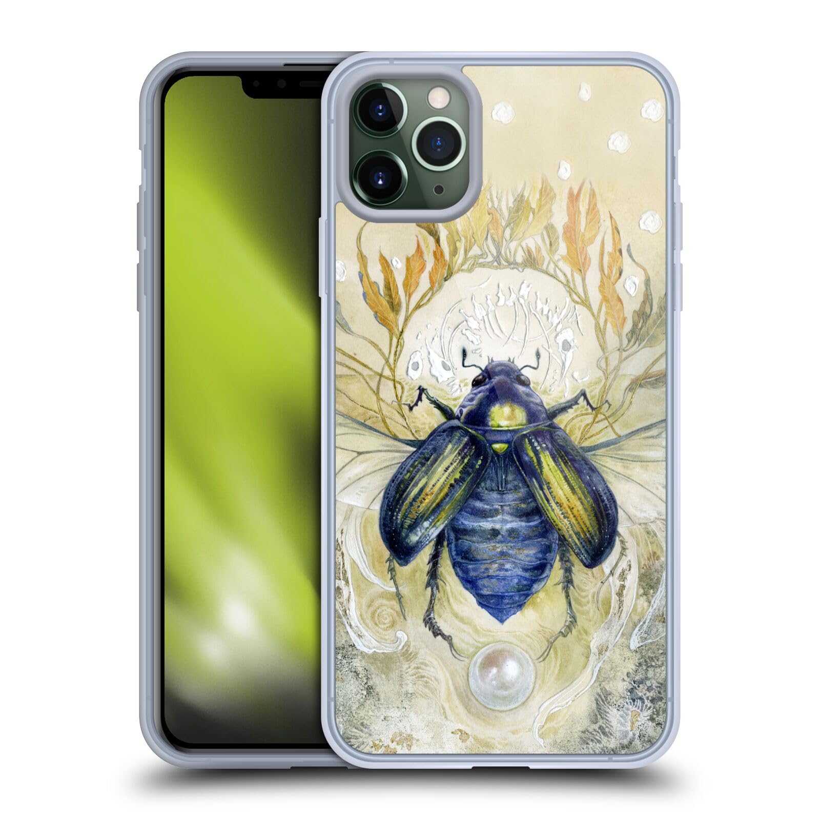 Officially Licensed Stephanie Law Scarab Immortal Ephemera Soft Gel Phone Case for Apple iPhone 11 Pro Max - Protective Cover with Artistic Design for Daily Use, Travel & Gift Giving