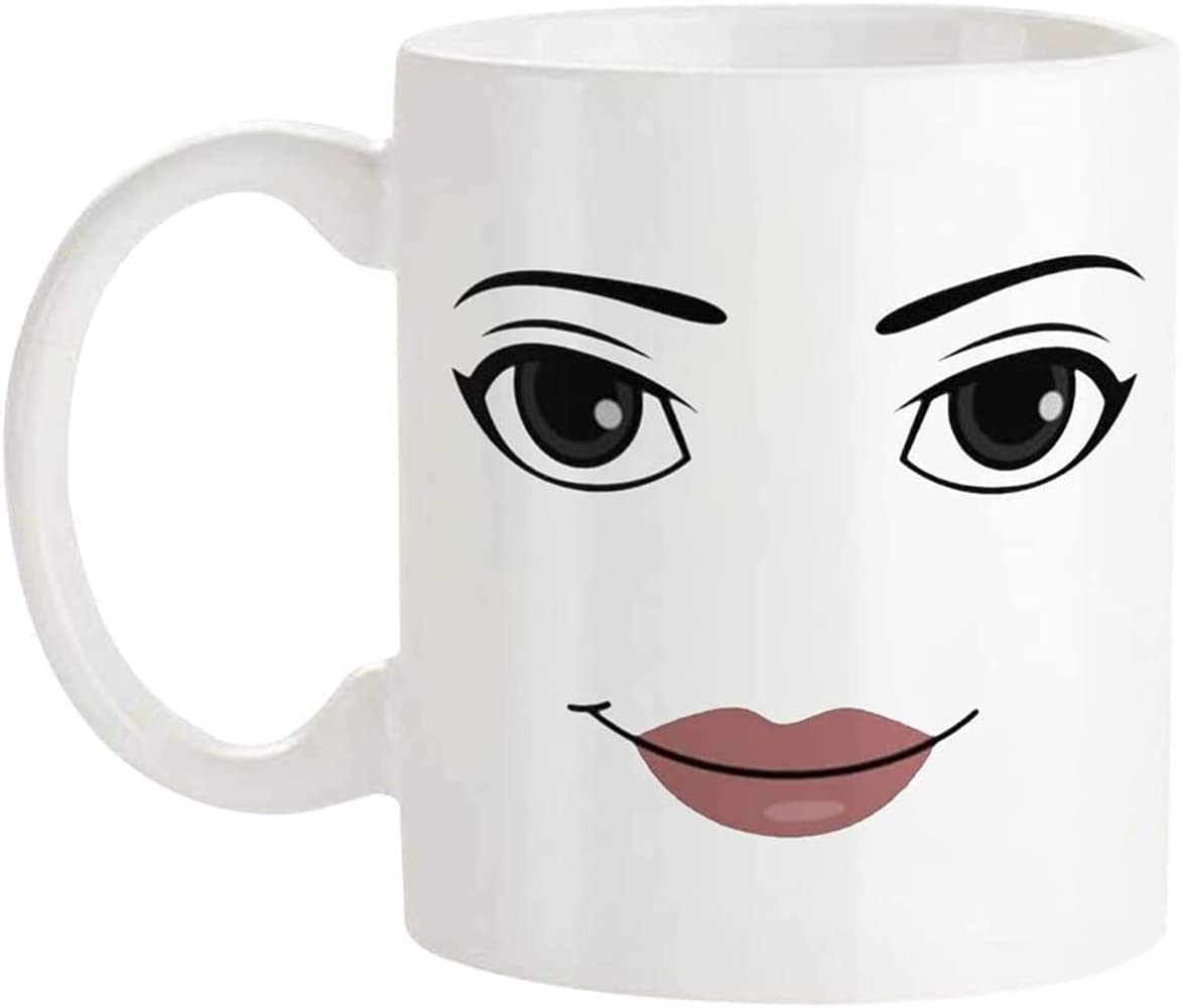 Funny Gamer Mug Set - MAN FACE & WOMAN Face Coffee Mugs (Pack of 2, 11 Oz) - Novelty Birthday Gift for Gamers, Couples - Perfect for Gaming Sessions, Office Use & Coffee Lovers