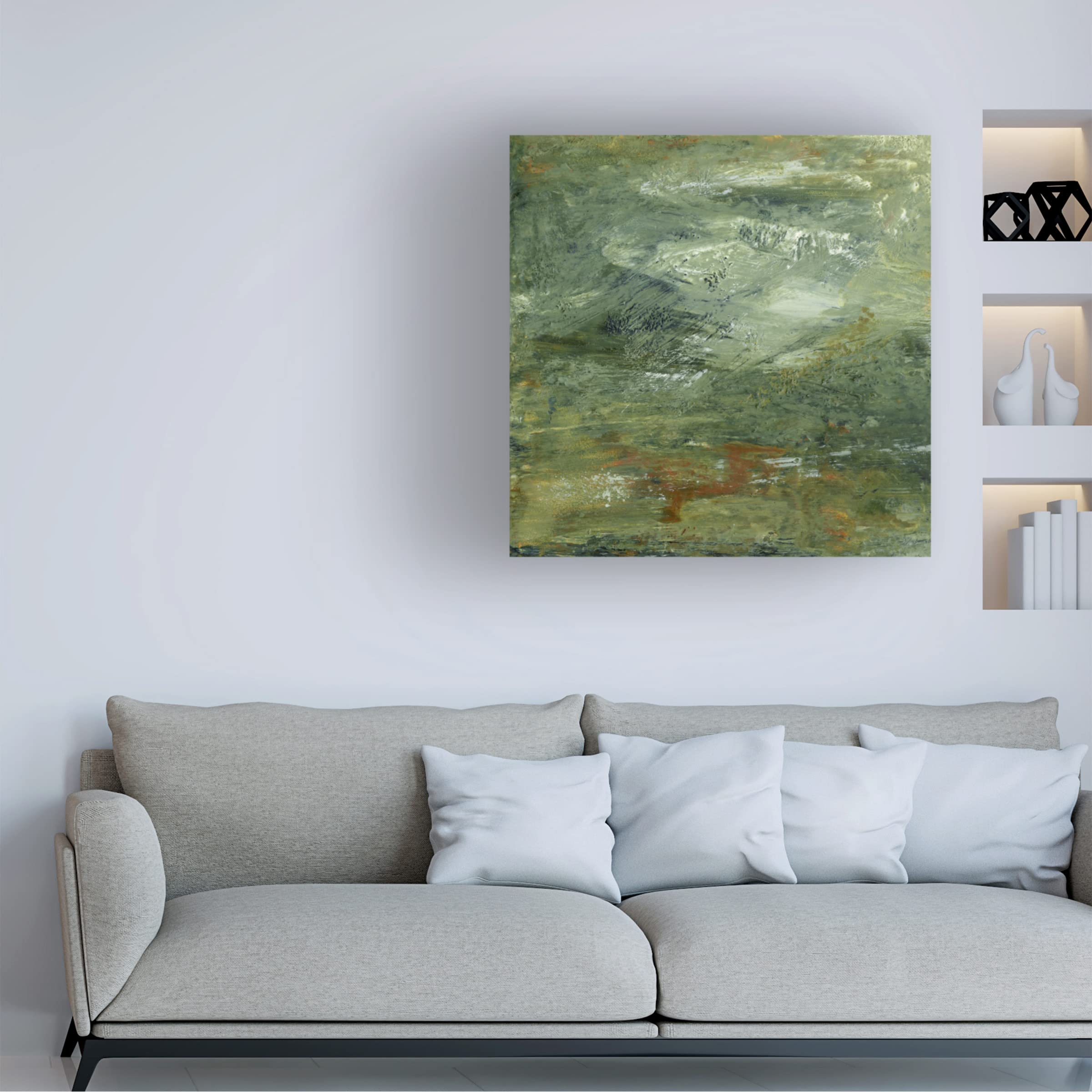 Sharon Gordon 'Encaustic Tile In Multi I' Canvas Wall Art Print - Modern Abstract Home Decor for Living Room, Bedroom & Office - Trademark Fine Art Collection