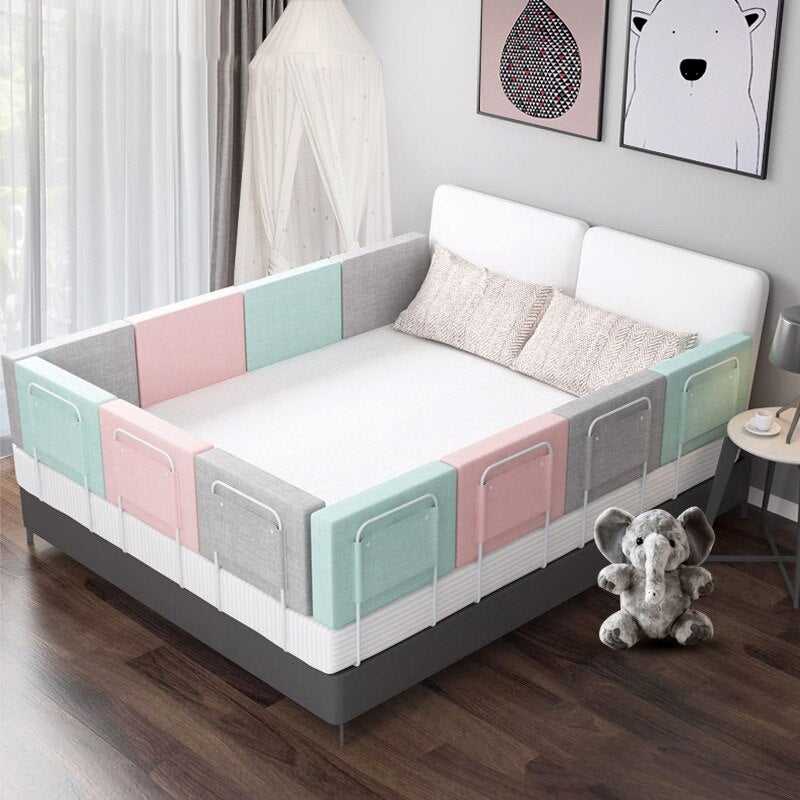 Baby Bed Rail Guard - Soft Padded Anti-Rollover Safety Fence for Toddlers | Perfect for Cribs, Twin Beds & Co-Sleeping