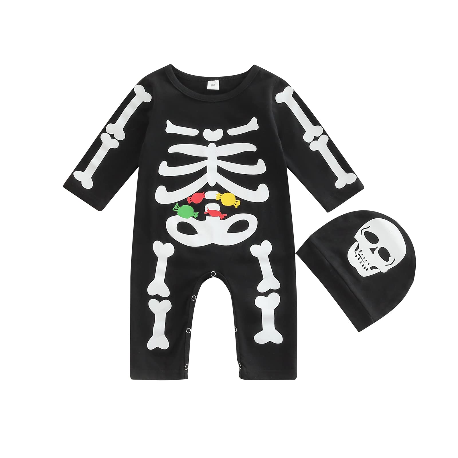 Unisex Baby Halloween Romper - Pumpkin & Bat Design - My 1st Halloween Outfit for Newborns & Infants | Perfect for Halloween Parties, Photo Shoots & Trick-or-Treating