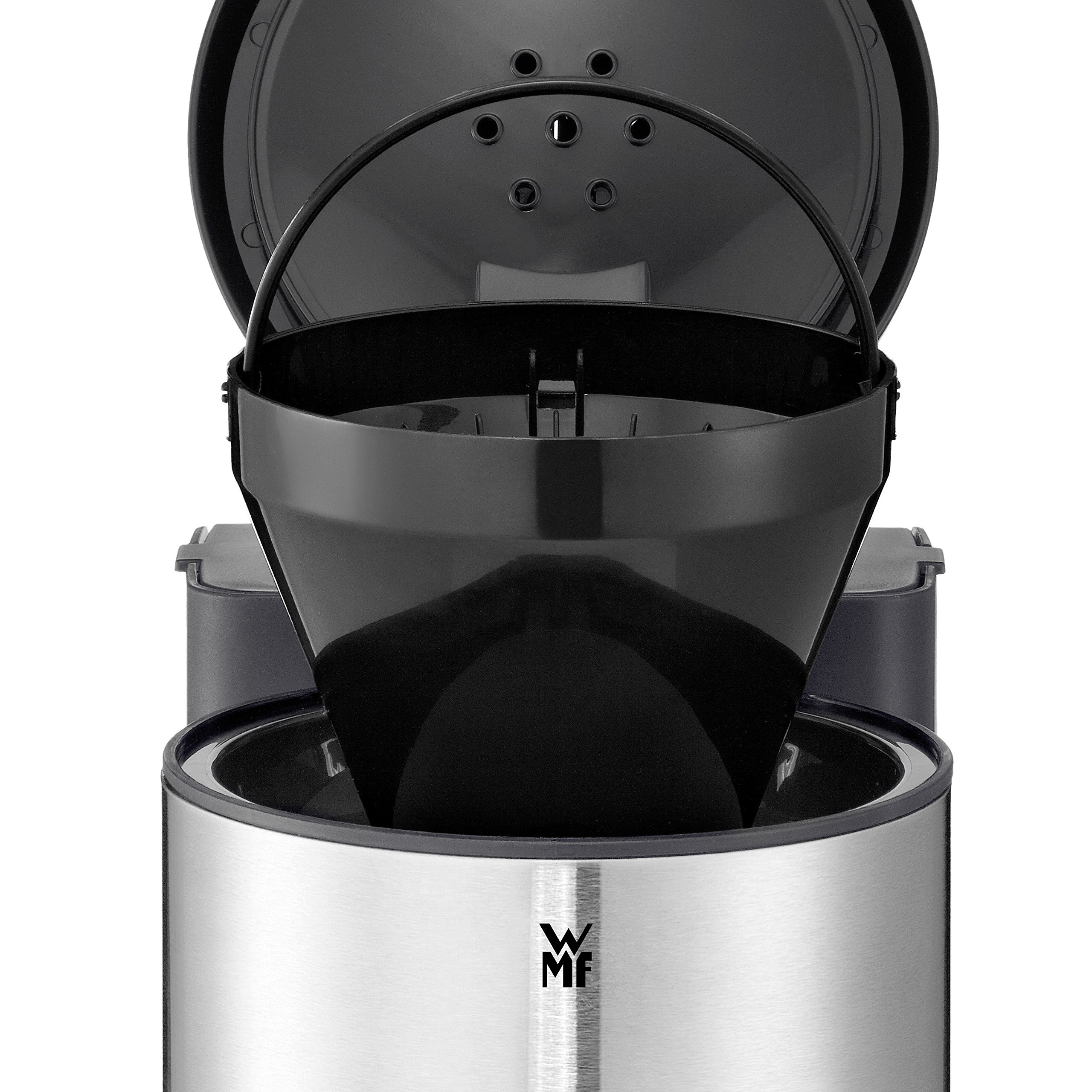 WMF Terra Aroma 10-Cup Programmable Coffee Maker with Auto Shut-Off, 1000W Stainless Steel Filter Coffee Machine (0412150081) - Perfect for Home, Office, and Entertaining Guests