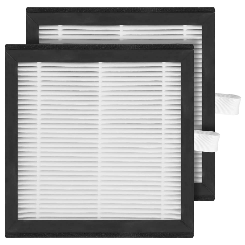 2-Pack H13 True HEPA Replacement Air Filters - Compatible with Tenergy Sorbi DH02 & Afloia Q8 Air Purifiers - Perfect for Home, Office, and Allergy Relief