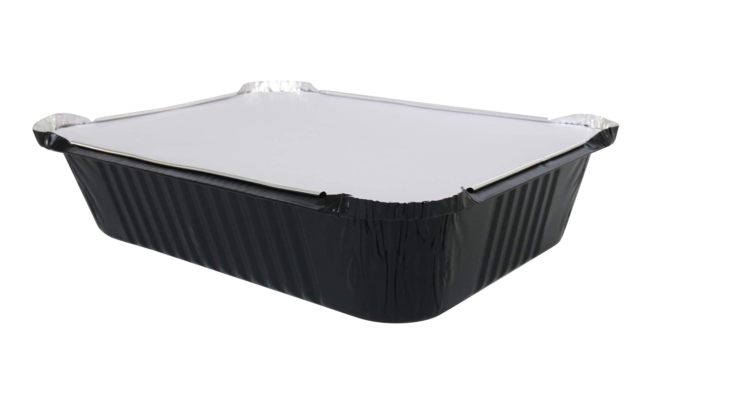 KitchenDance 3.75 lbs Colored Aluminum Pans with Board Lids - Heavy Duty Aluminum Casserole Pans with Lids for Cooking, Freezing & Food Storage - Perfect for Meal Prep, Catering, Parties & Leftovers (3227L)
