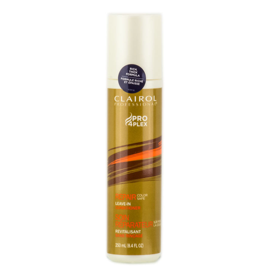 Clairol Pro 4Plex Repair Leave-In Conditioner 8.4 oz - Deep Hair Treatment for Damaged & Color-Treated Hair - Salon Quality Hydration at Home