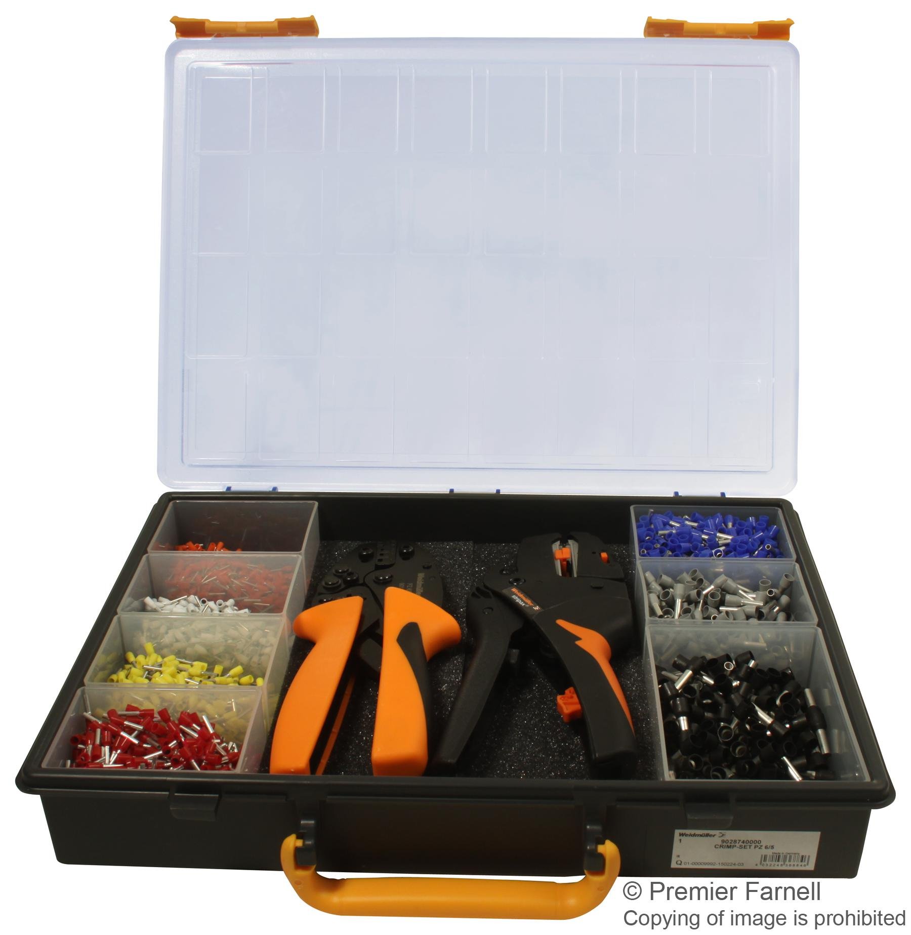 WEIDMULLER 9028740000 Professional Tool and Wire Ferrule Assortment Kit - Electrical Wiring, Crimping, and Cable Management for Industrial and DIY Projects