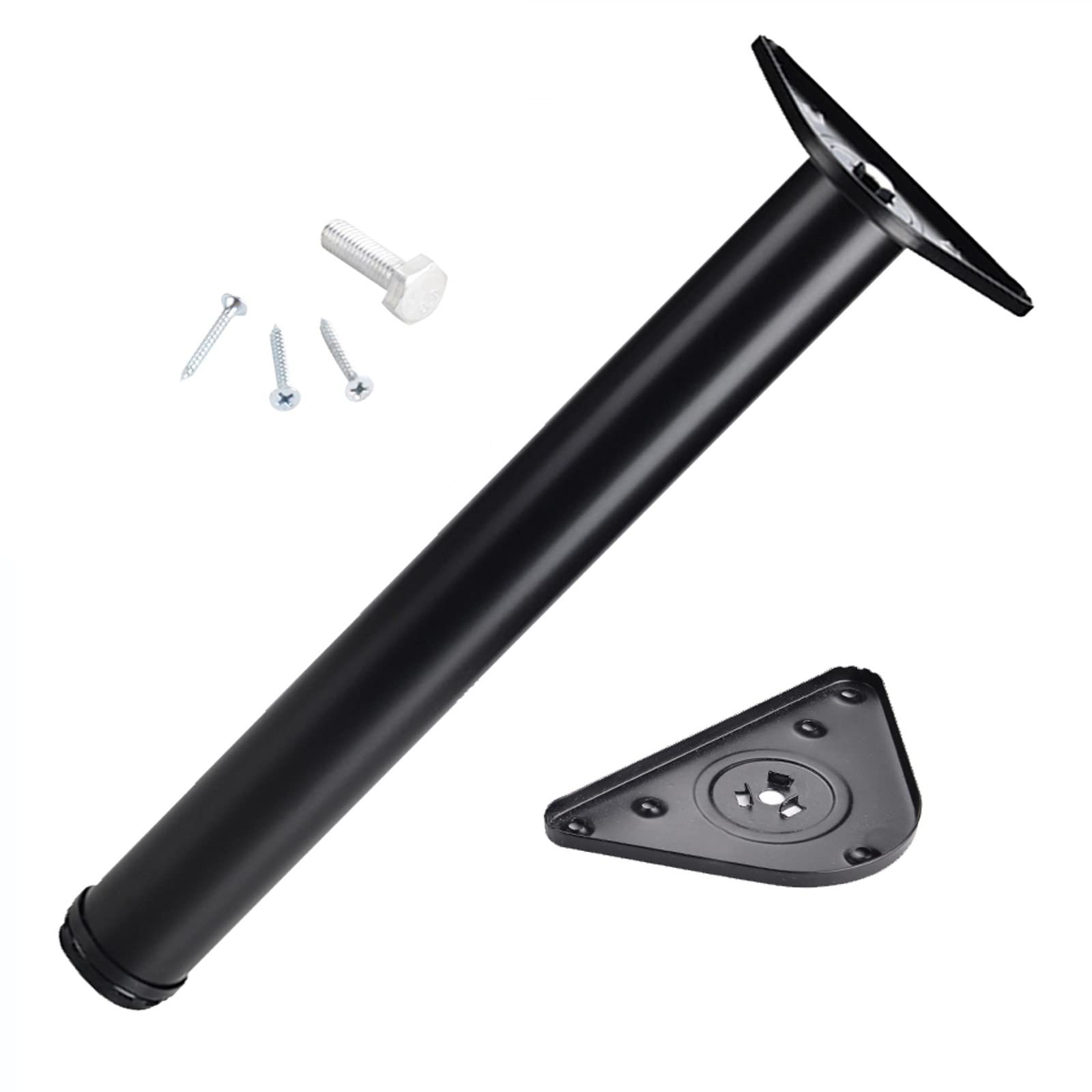 Premium Jolan Aluminum Alloy Adjustable Table Legs (20-140cm/8-55in) - Heavy Duty Industrial Metal Furniture Feet for DIY Desk, Dining Table, Bar & Coffee Table - Black (70cm/27.6in) - Perfect for Home Office, Restaurant & Cafe Furniture Projects