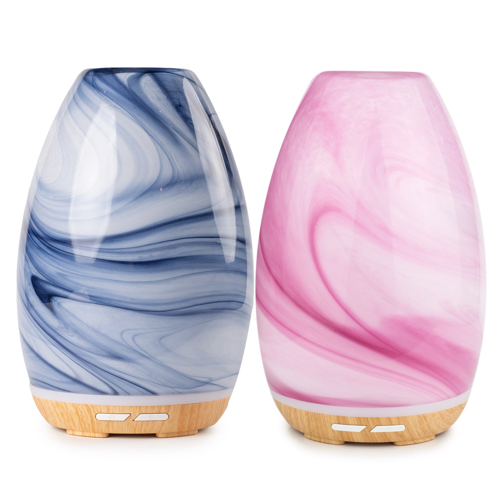 Premium Aroma Swirl Glass Essential Oil Diffuser for Home & Office - Relaxing Ultrasonic Aromatherapy with Color Changing LED Lights, Perfect for Yoga, Meditation & Stress Relief