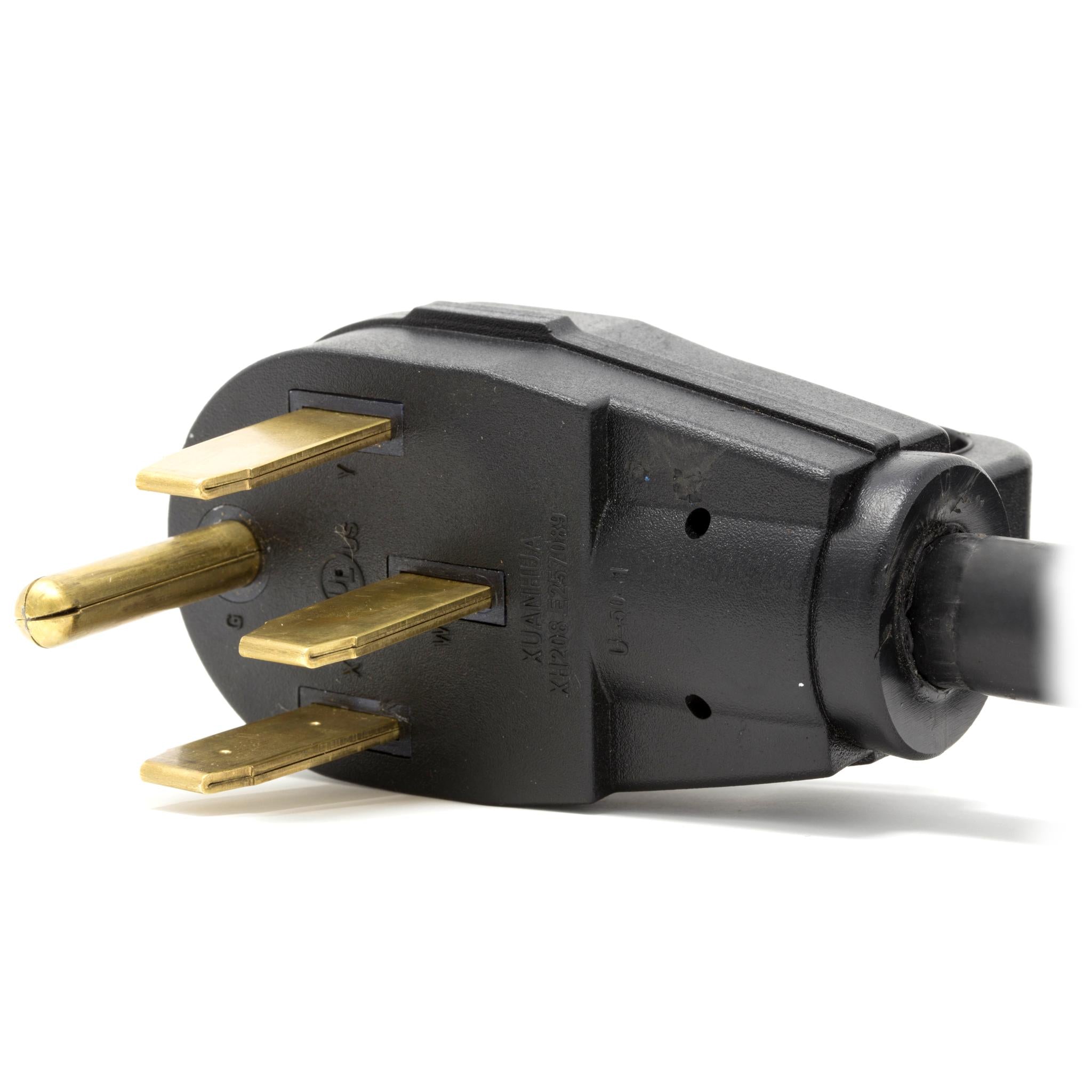 WEN PC1550 15 ft. 10 Gauge Heavy Duty Generator Extension Cord - 50A 14-50P to 30A L14-30R Adapter with LED Light Up Plug - Perfect for RV, Home Backup Power & Emergency Use