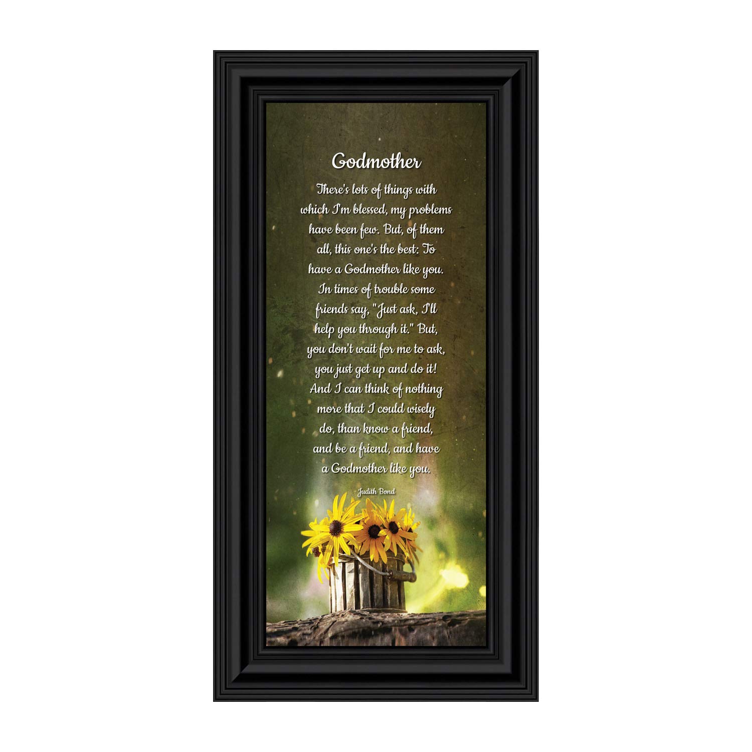 Crossroads Home Décor Godmother Picture Frames - Will You Be My Godmother? (7389B) - Perfect for Baptism, Christening & Godparent Gifts