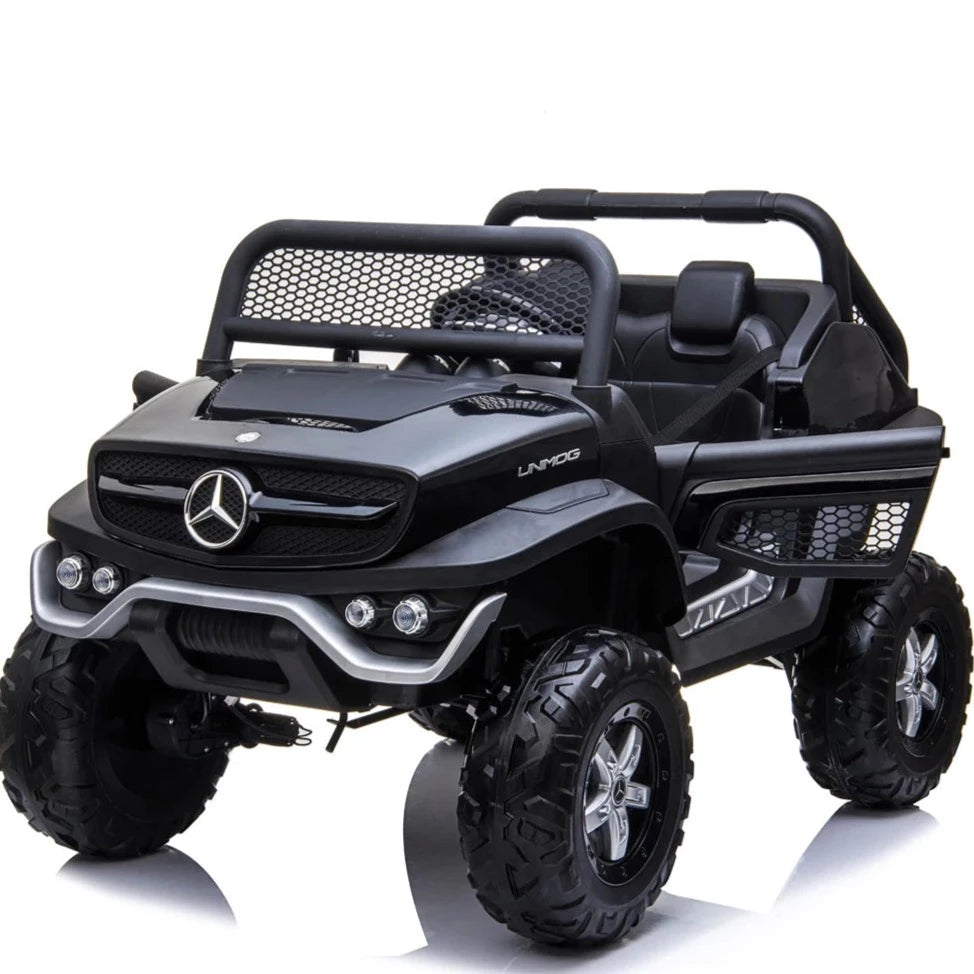 Mercedes Benz Unimog 24V Kids Ride-On ATV Car - 2 Seater Electric Toy Vehicle for Boys & Girls | Outdoor Adventure & Backyard Play