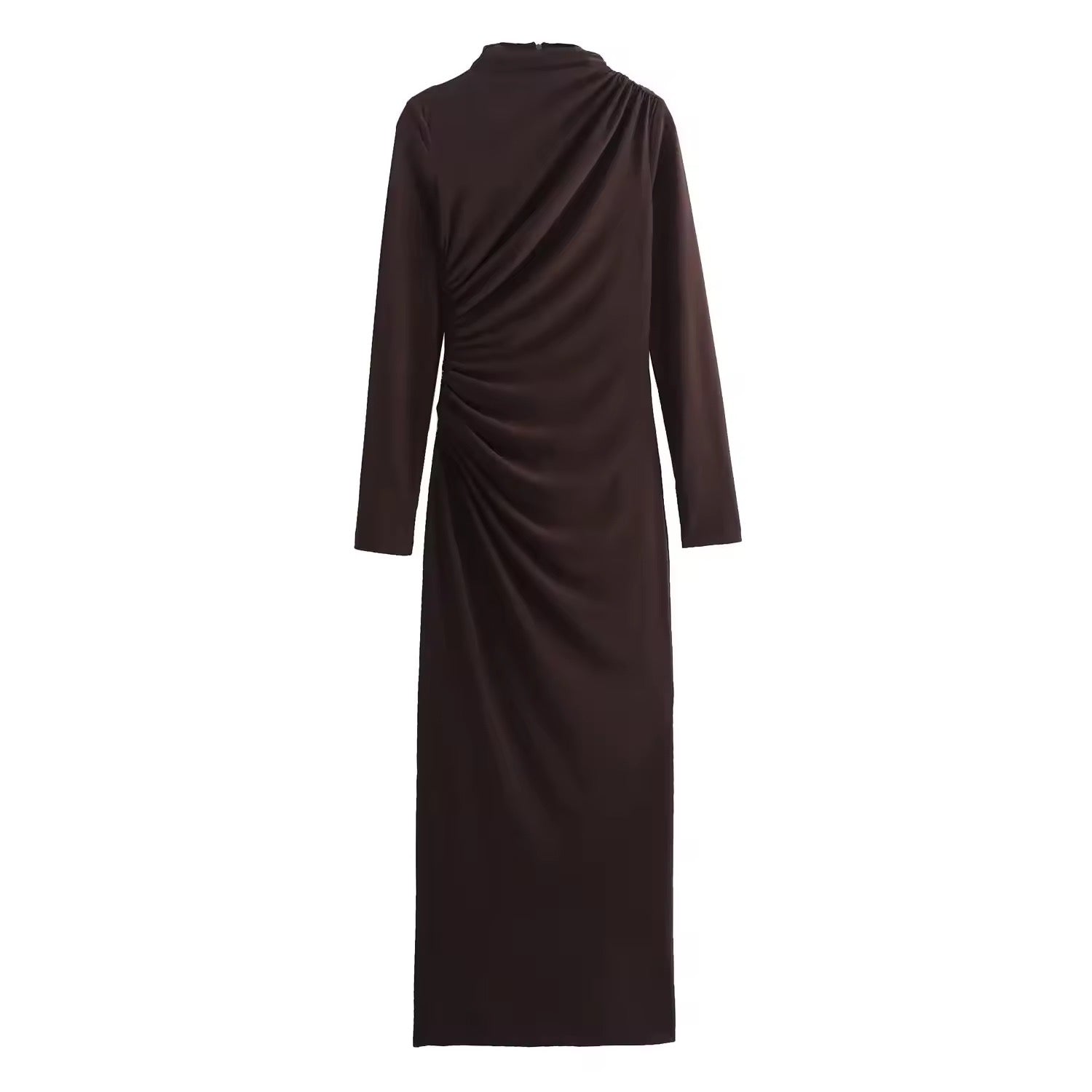 Livia Long Sleeved Bodycon Midaxi Dress for Women - Slim Fit Stretchy Party Cocktail Dress for Evening, Date Night & Special Occasions