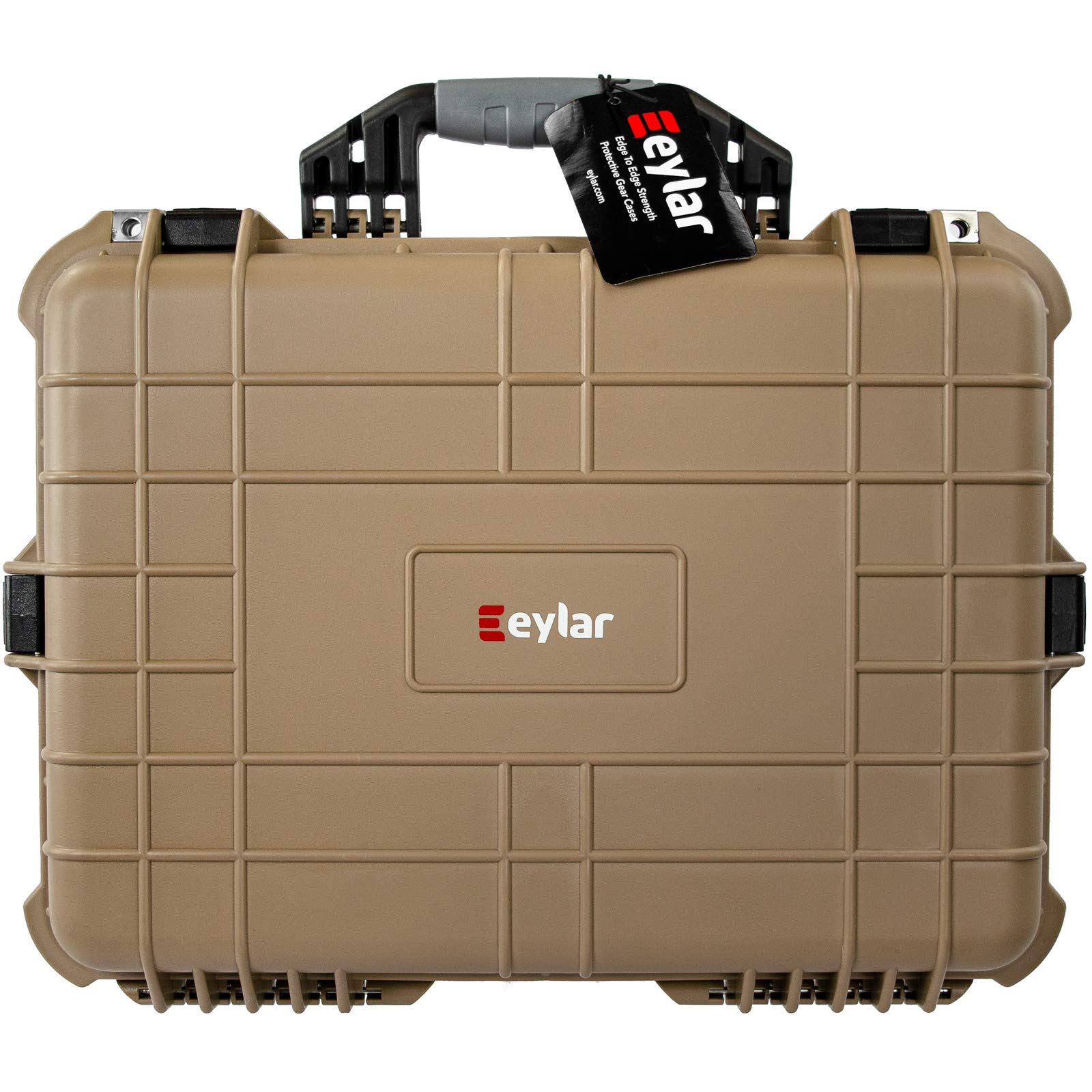 Eylar 20 Inch Tactical Hard Gun Case - Waterproof & Shockproof Protective Rifle Storage with Customizable Foam for Firearms, Hunting Gear & Outdoor Equipment - Perfect for Range, Travel & Secure Home Storage