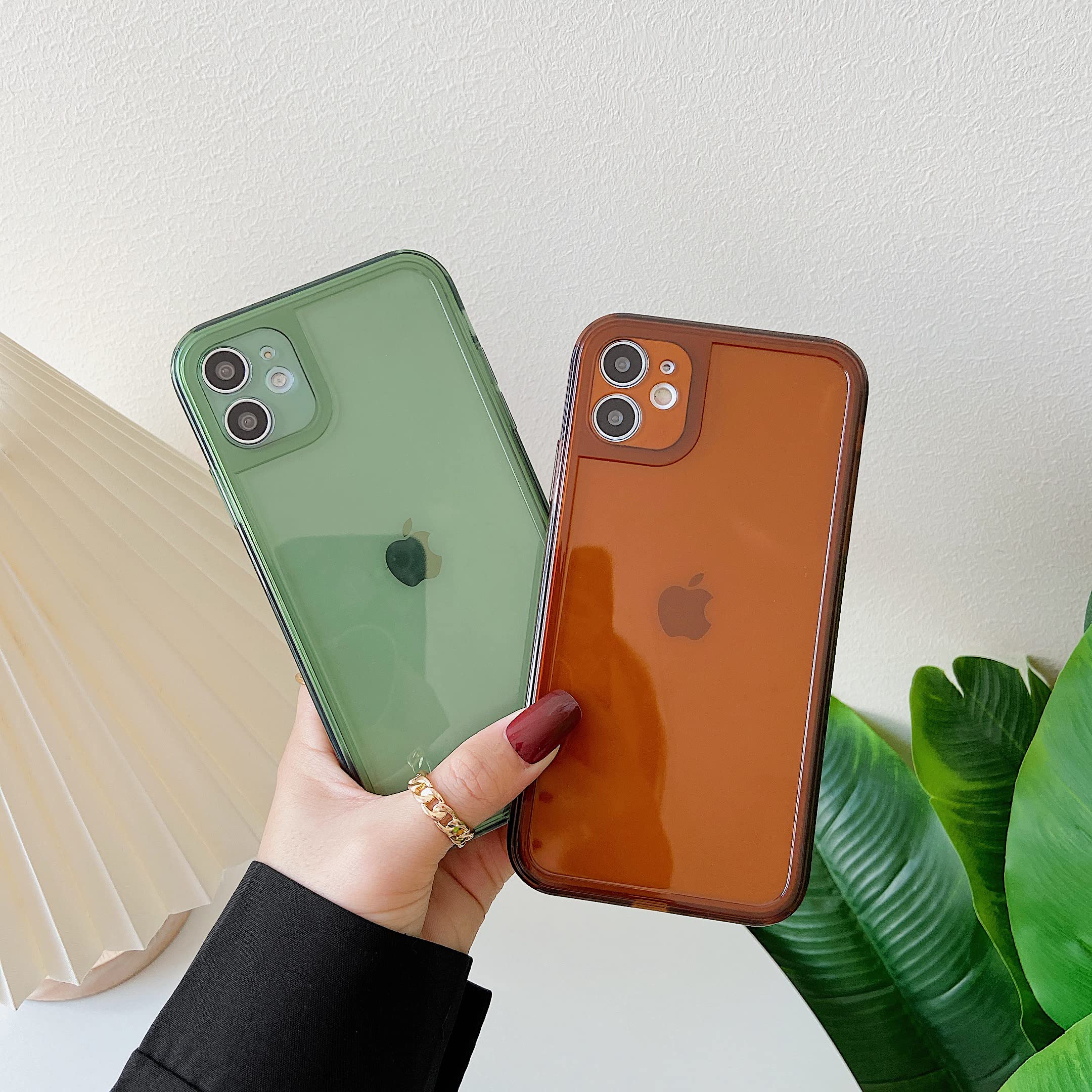 ZTOFERA Clear Soft Silicone Shockproof Phone Case for iPhone 12 (Not for iPhone 12 Pro) - Retro Transparent Gray Bumper Protective Cover | Perfect for Everyday Use, Outdoor Activities & Travel Protection