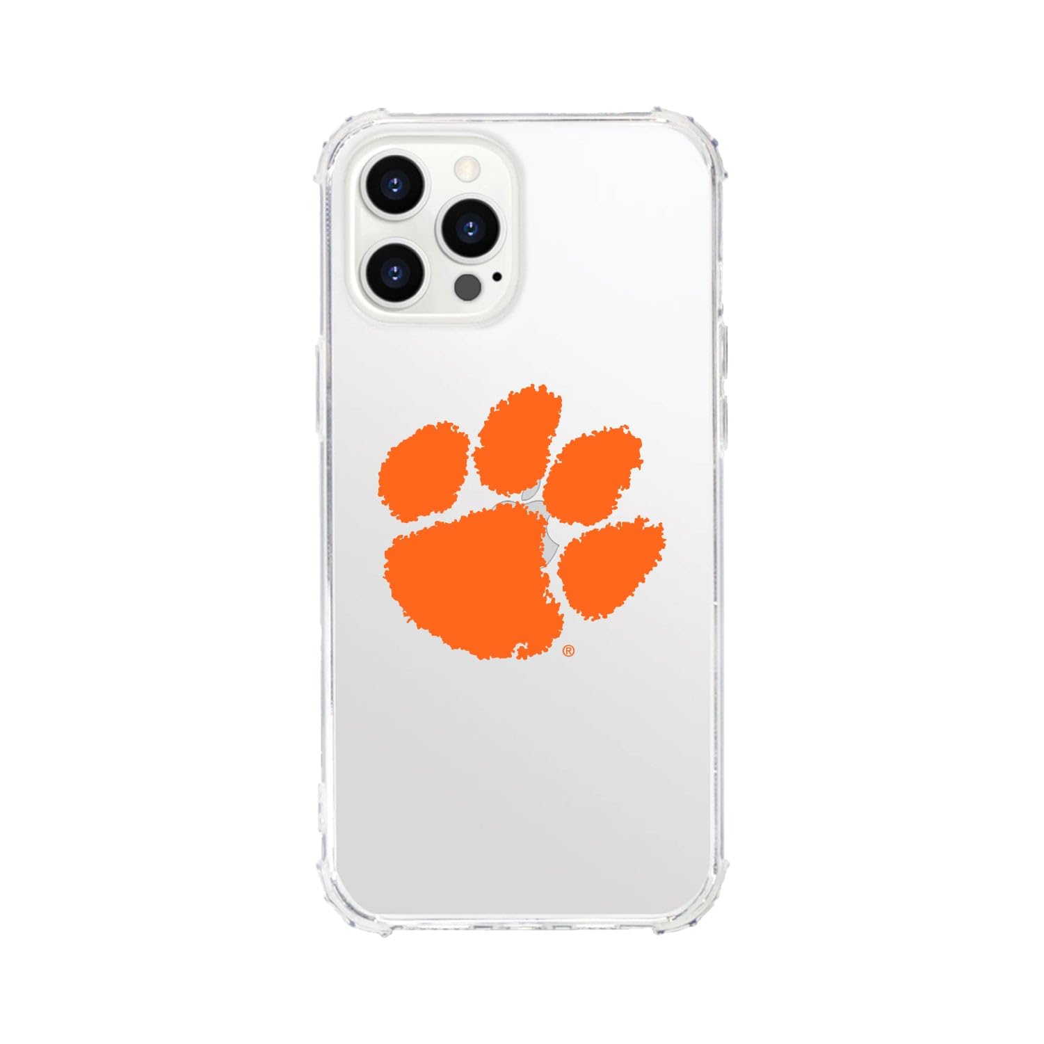 OTM Essentials Clemson University iPhone 13 Pro Max Case - Shockproof Tough Edge Protection - Classic White Design - Perfect for Students, Alumni & Game Day Fans
