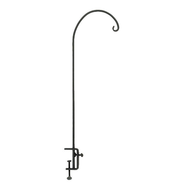 Shepherd's Hook for Deck Rail - Heavy Duty Outdoor Hanging Plant Hooks - Perfect for Hanging Flower Baskets, Lanterns & Bird Feeders on Porch, Garden & Patio