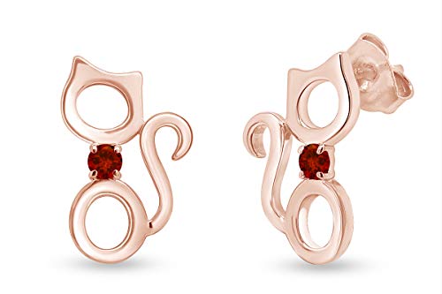 Rose Gold Over - Simulated Garnet