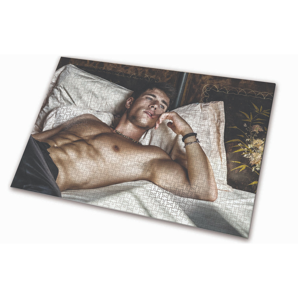 1000 Piece Adult Jigsaw Puzzle - Sexy Men in Bed Chase Scene - Perfect for Couples, Date Nights & Romantic Gifts - Fun & Seductive Game for Adults