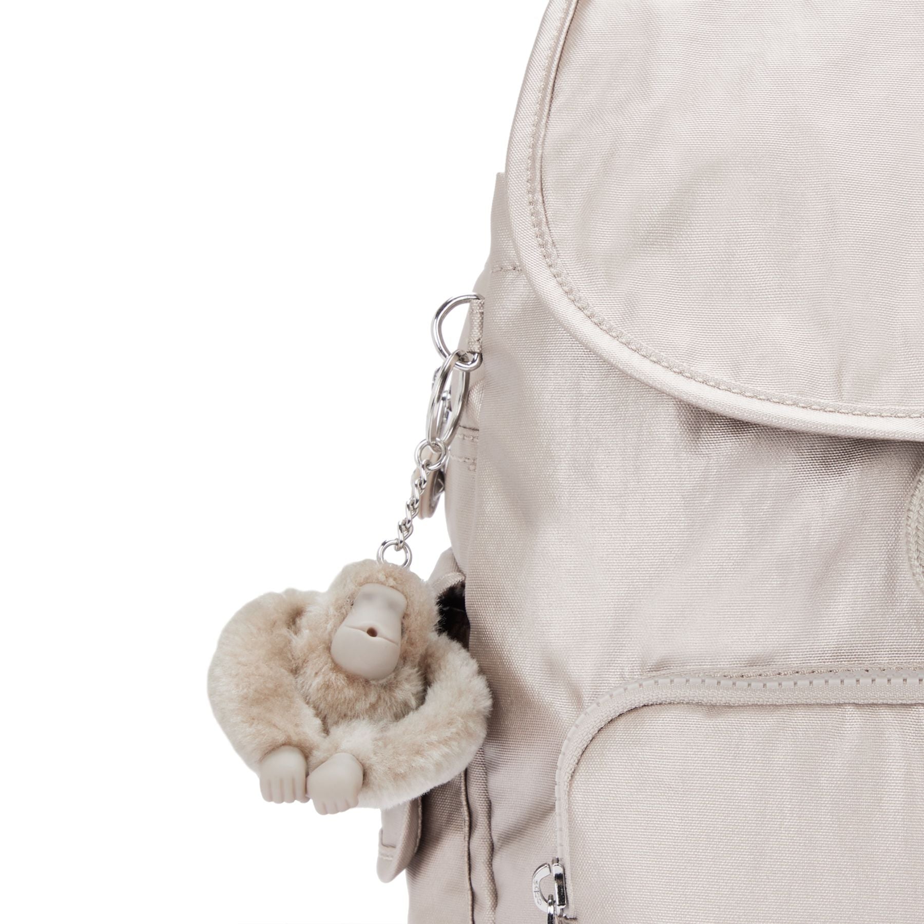 Kipling City Pack Small Metallic Backpack - Lightweight Travel Backpack for Women & Teens, Water-Resistant Daypack for Work, School & Commuting (Metallic Glow)