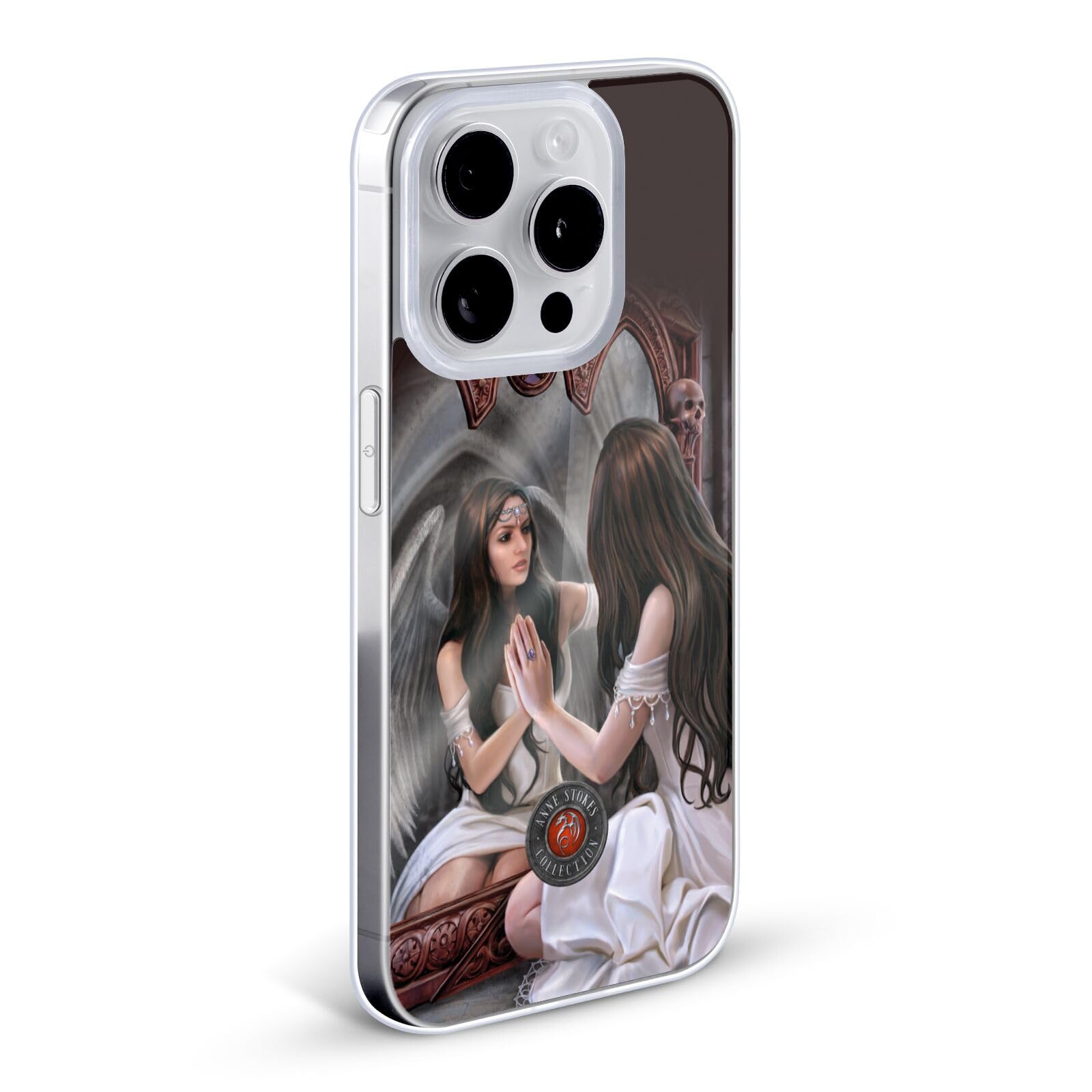 Officially Licensed Anne Stokes Magic Mirror Fantasy Soft Gel Case for Apple iPhone 13 Pro Max - Gothic Art Phone Cover with Premium Protection, Perfect for Fantasy Lovers & Daily Use