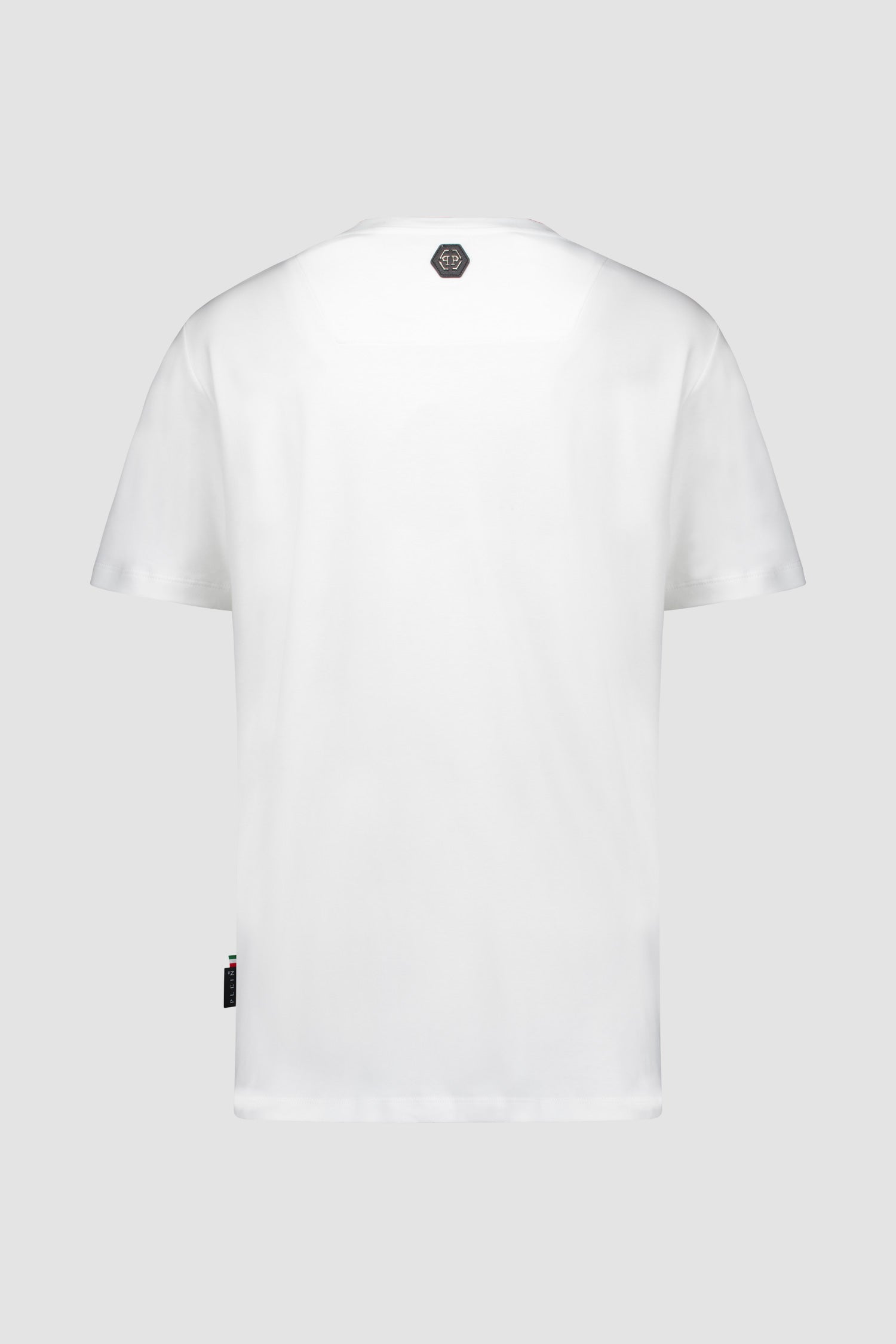 Philipp Plein White Round Neck Short Sleeve T-Shirt for Men - Casual Summer Tee for Streetwear & Everyday Outfits