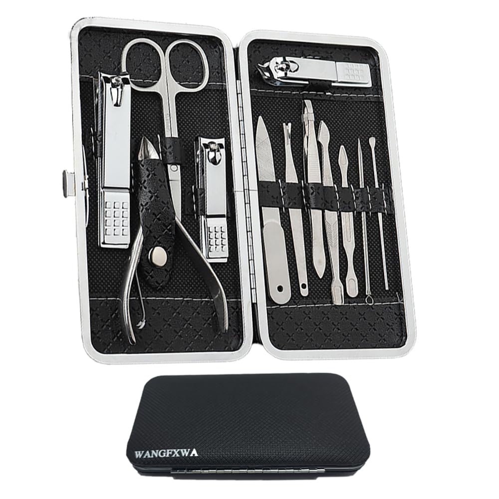 Premium 12-Piece Nail Grooming Kit for Men & Women - Professional Manicure & Pedicure Set with Nail Clippers, Cuticle Tools & More - Perfect for Home Nail Care, Travel & Salon-Quality Results