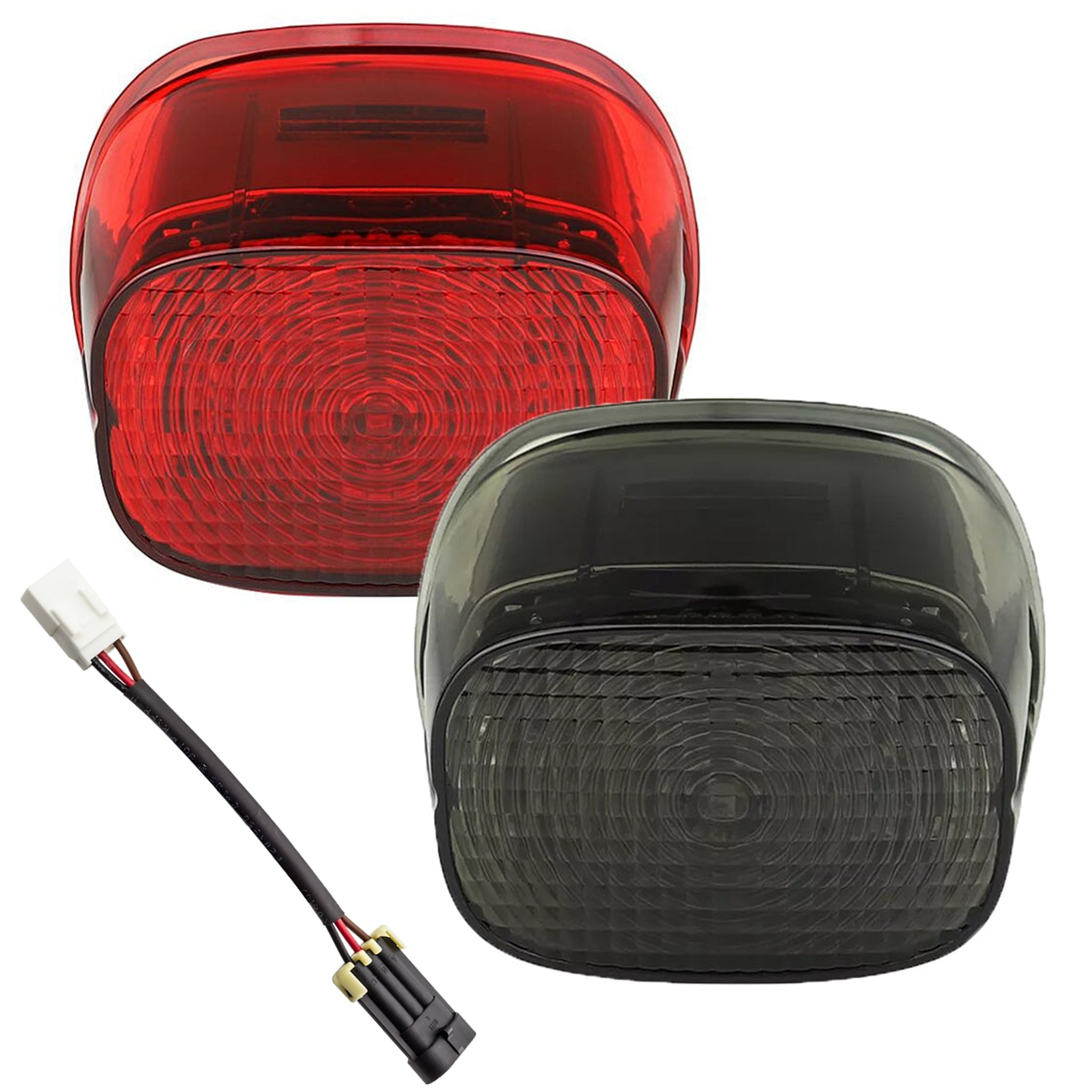Harley Davidson Street Glide ST & Road Glide ST LED Tail Brake Light Kit - Eagle Lights Flashing Strobe Squareback for Enhanced Safety - Perfect for Night Riding and Highway Visibility