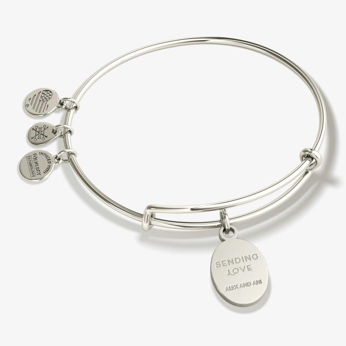Elegant 'Sending Love' Flower Charm Bangle Bracelet - Perfect Gift for Valentine's Day, Anniversary & Mother's Day - Handmade Jewelry for Women
