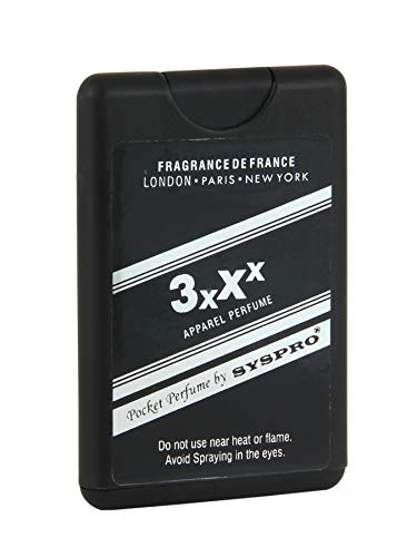 SYSPRO Pocket Perfume 3XXX for Men & Women - Sweet Long Lasting Fragrance, 16ml Travel Size Perfume Spray - Perfect for Valentine's Day, Birthday Gifts & Daily Use at Work, Dates or Special Occasions