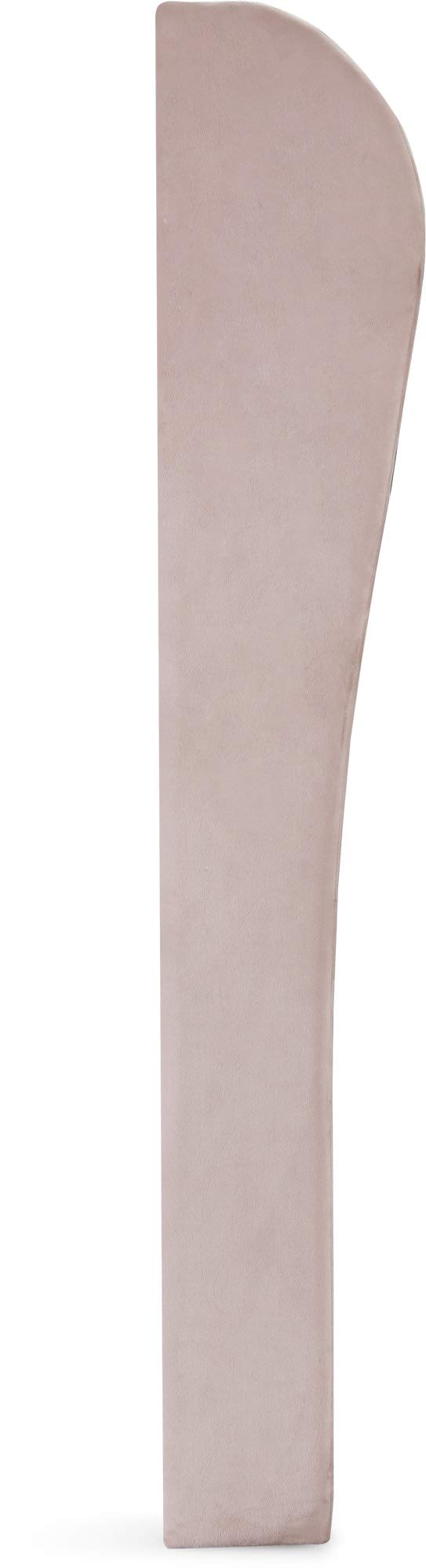 Modern Wingback Upholstered Headboard with Diamond-Tufting - Soft Fabric Queen Size Bed Frame - Blush Pink Bedroom Accent Furniture for Master Bedroom, Guest Room & Nursery Decor