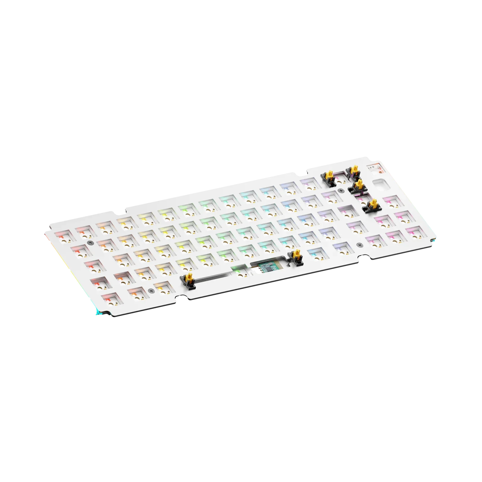 GMMK 3 65% Aluminum Silver ISO Switch Plate - Premium Mechanical Keyboard Accessory for Gaming & Typing Enthusiasts