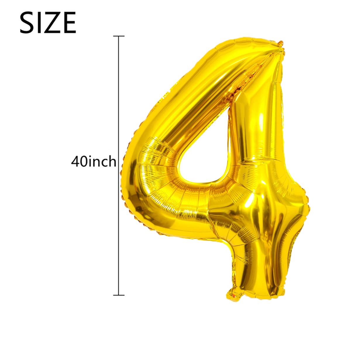 47 Inch Gold Number Balloons - Jumbo 47 Foil Balloons for 47th Birthday Party Decorations, Wedding Anniversary, Prom & Photo Props - Perfect for Milestone Celebrations & Event Decor