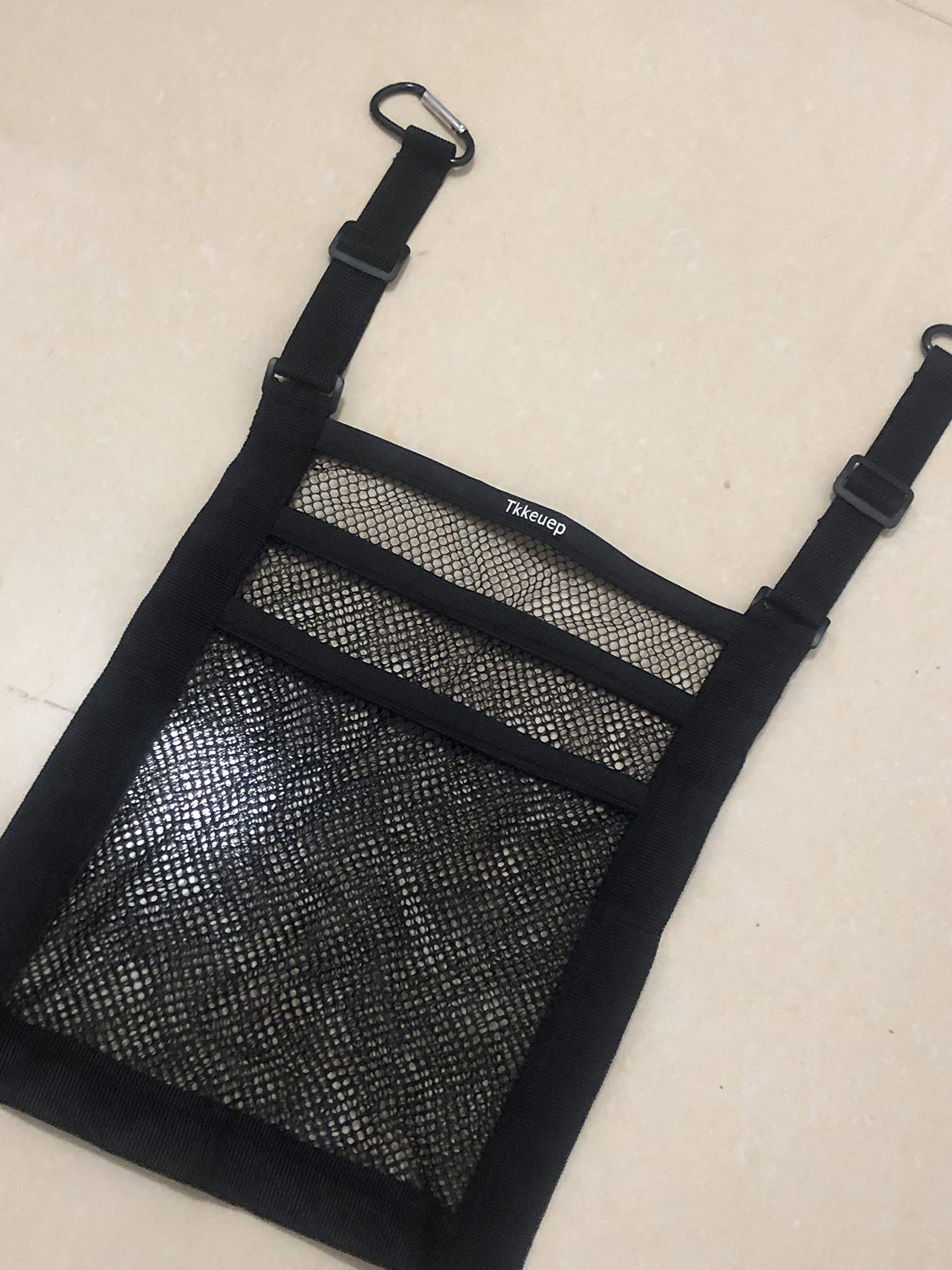 Car Seat Storage Organizer - Mesh Cargo Net Pouch for Tissue, Purse & Essentials | Car Interior Accessories | Perfect for Road Trips, Daily Commute & Family Travel