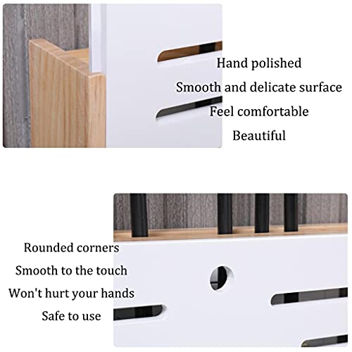 Wall-Mounted Router Storage Box for WiFi & Cable Management - 49x30cm - TV Accessories Organizer