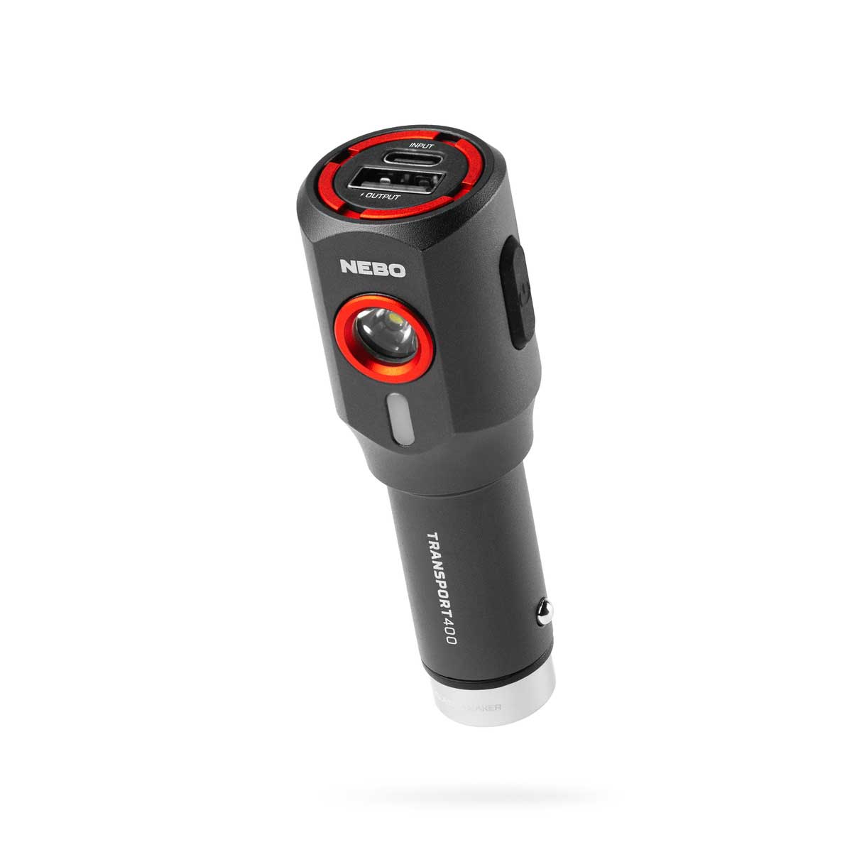 Dual-Purpose 400 Lumen 2-in-1 Car Charger and LED Flashlight - Emergency Kit & Roadside Assistance Essential for Camping, Hiking & Power Outages
