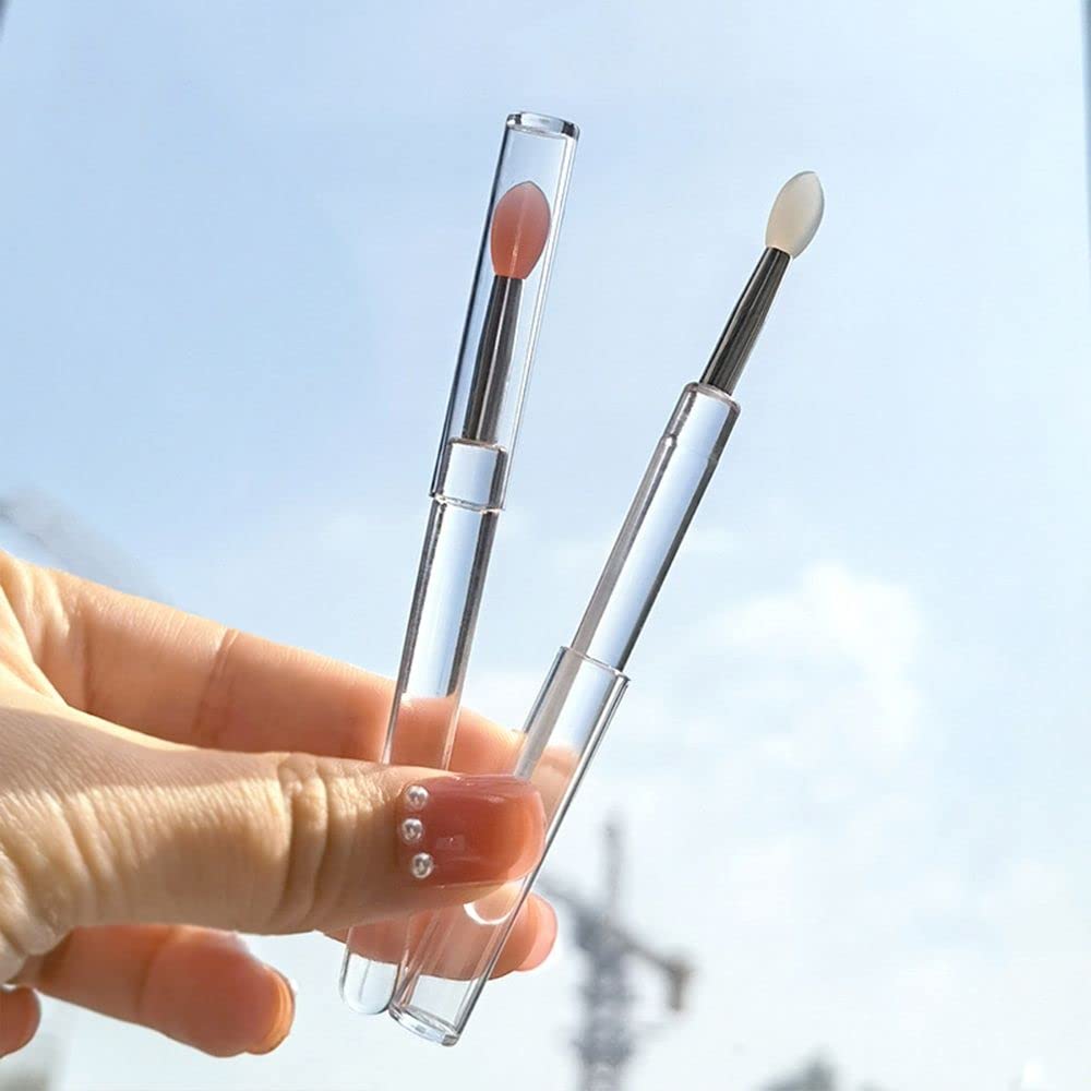 KALUO Lip Mask Brush Set - Portable Lipstick Applicator & Concealer Brush for Women - Soft Makeup Brushes for Lips & Face (Brown) | Perfect for Daily Makeup, Travel & Professional Use