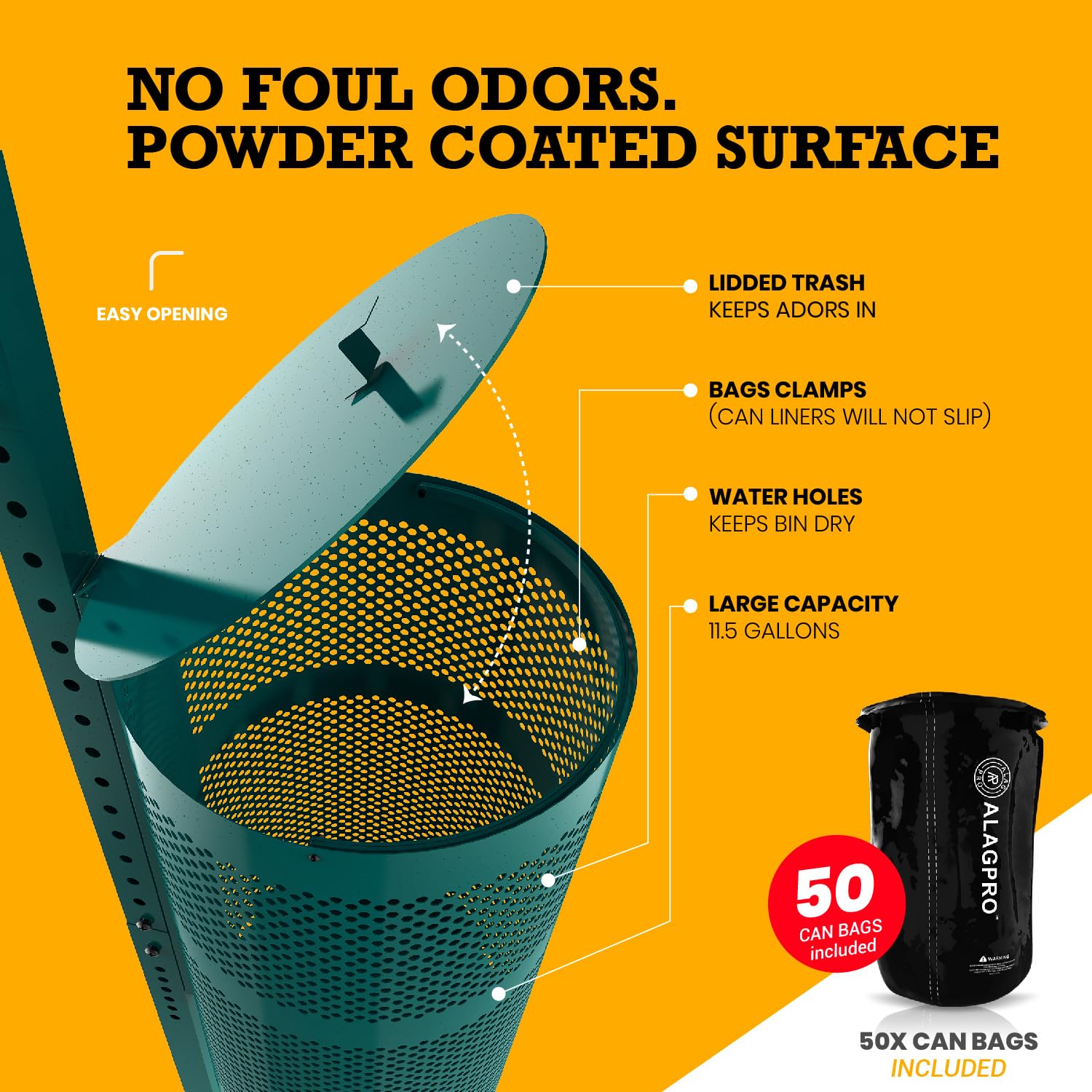 2025 Premium Outdoor Dog Waste Station with Hand Sanitizer Dispenser - Commercial Pet Poop Disposal System Includes 400 Rolls, 200 Waste Bags & 50 Can Liners - Ideal for Backyards, Parks, HOAs & Public Spaces