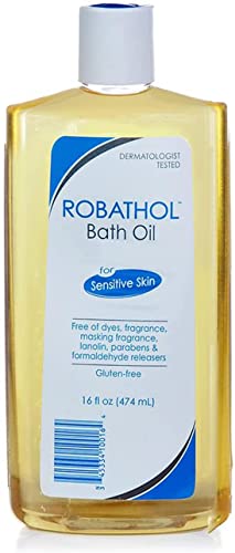 RoBathol Bath Oil for Dry Skin - 16 oz | Moisturizing & Relaxing Bath Soak for Adults & Babies | Perfect for Spa Nights & Sensitive Skin Care