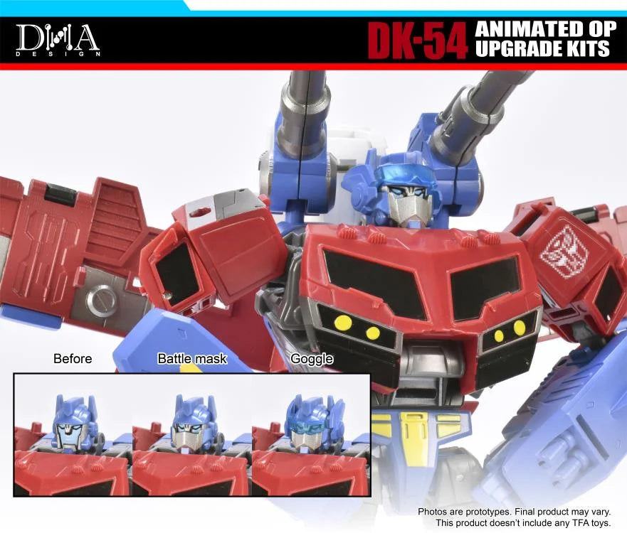 DNA Design DK 54 Upgrade Kit for Transformers Animated Optimus Prime - Enhance Your Collectible Figure with Premium Accessories for Display & Customization