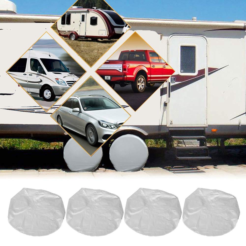 RV Wheel & Tire Cover - Universal Fit for 27 to 29 Inch Tires | Heavy Duty Weatherproof Protection | Perfect for Camping, Travel & Outdoor Storage