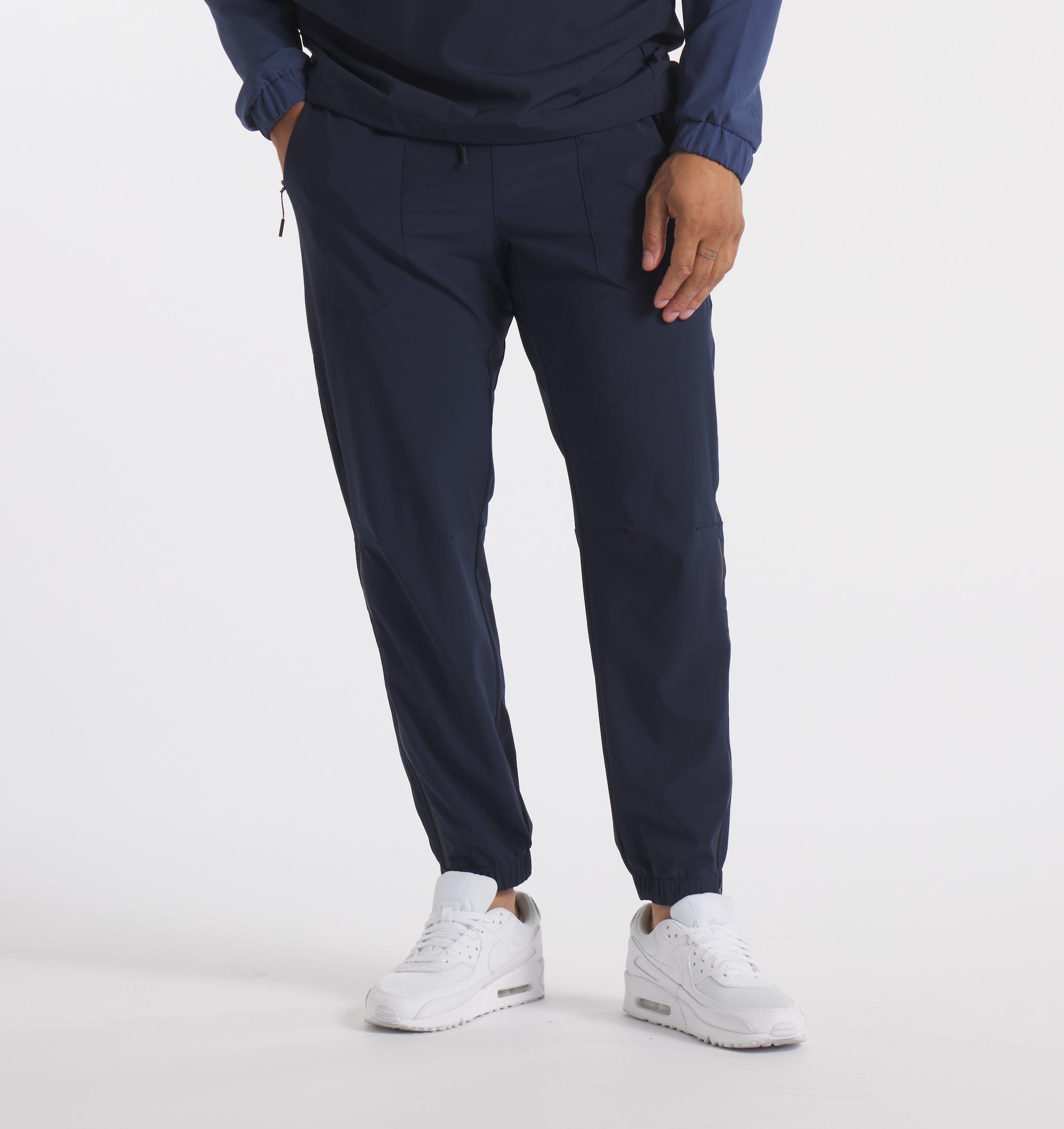 UNRL DWR Water-Resistant Track Pants for Men - Lightweight, Breathable Running & Training Joggers for Outdoor Sports & Gym Workouts